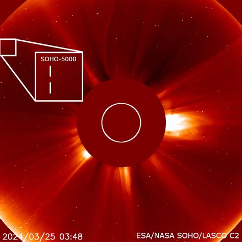 ESA, NASA Solar Observatory Discovers Its 5,000th Comet - ScienceX ...