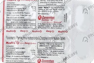 Maxtra P Strip Of 10 Tablets: Uses, Side Effects, Price & Dosage ...