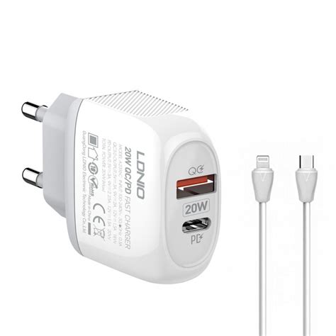 Kucni punjac LDNIO A2316C PD Quick Charge 3.0 sa Type C na Iphone ...