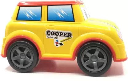 FRICTION POWERD WITH PLASTIC MECHANISM COOPER CAR TOY FOR KIDS (Multic ...