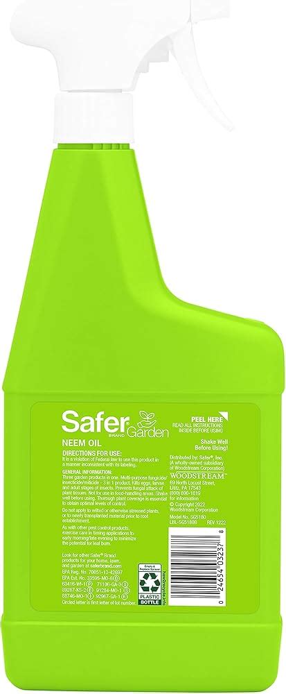 Safer Garden Neem Oil Fungicide, Miticide, and India | Ubuy