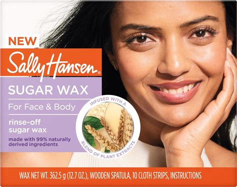 Amazon.com : Sally Hansen Hair Remover Rise-Off Sugar Wax Kit for Face ...