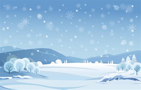 Beautiful Snow Falls in Winter 13823474 Vector Art at Vecteezy