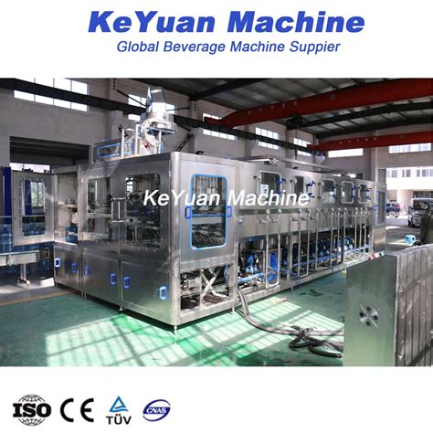 Automatic Pure Mineral Drinking Water 3 to 5 Gallon Bottle Filling Machine Bottling Plant ...
