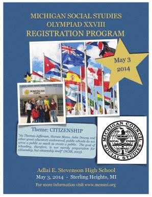 Fillable Online registration program - MISD Social Studies ...