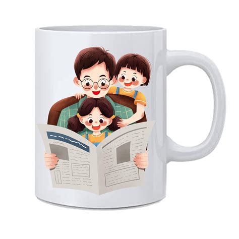 Buy Ceramic Coffee Mug/Tea Cup and Milk Cup for Father, 325ml(11Oz ...