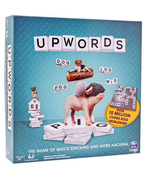 Spin Master Upwords Word Game with Stackable Letter Tiles - Multicolor ...