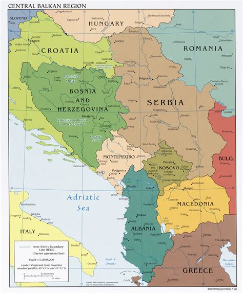 Map Of Western Balkan
