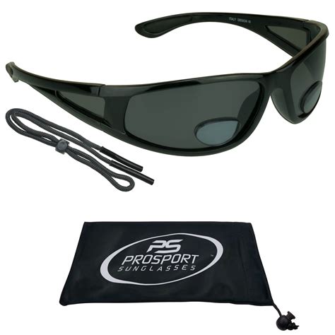 proSPORT Fishing Polarized BIFOCAL Sunglass Readers Wrap Around Gray ...