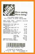 Image result for Scan of Home Depot Receipt