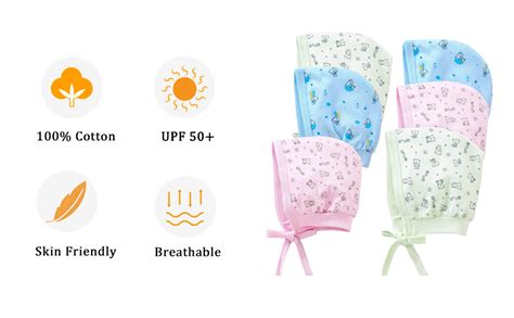 Buy GoodLuck Baybee New Born Baby Cap with Knot Boys and Girls Soft ...