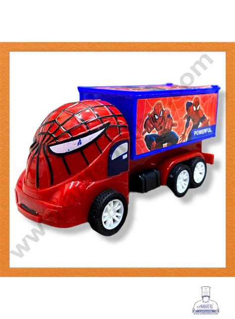 CAKE DECOR™ 1 Pieces Spiderman Truck Toys Cake Toppers (SB-T-CJ1248-Sp ...
