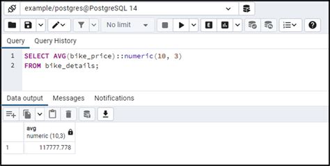 Aggregate Functions in PostgreSQL 的图像结果
