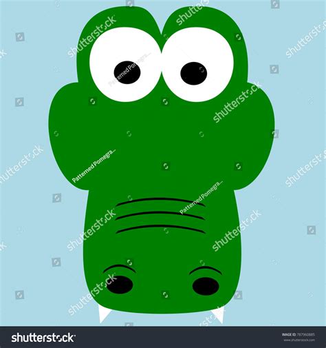 Easy Crocodile Head Drawing