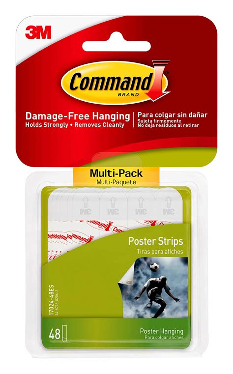 Command Poster Strips Damage Free Hanging Poster Hangers No Tools Wall ...