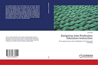 Designing Inter-Profession Education Instruction : John Ekpe, John Ekpe ...