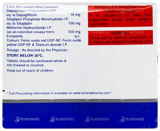 Glucreta Sm 10/100/500 Tablet: Uses, Side Effects, Price & Substitutes