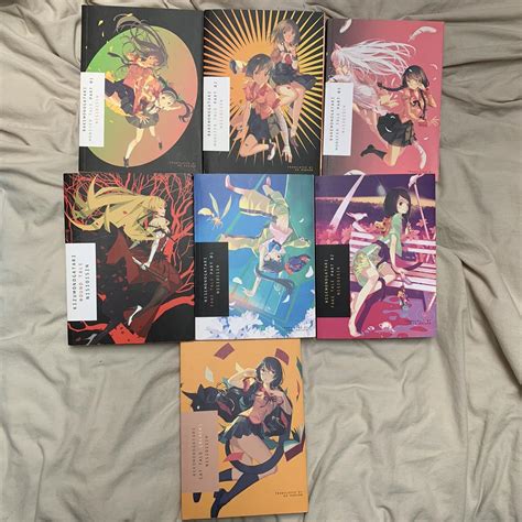 monogatari light novels ( bakemonogatari - all 3... - Depop