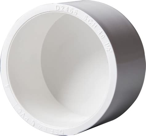 10 Pack of White 1 Inch PVC Pipe End Cap Plugs - Rainbow Dream Adapter ...