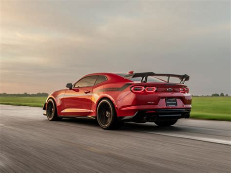 Download wallpaper car, Chevrolet, Camaro, speed, Hennessey, rear view ...