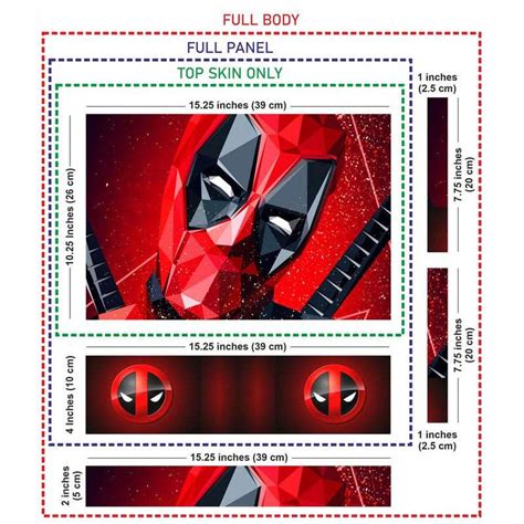 Laptop Skin - Red Design Deadpool for 15.6 inch Laptop – SkinsLegend