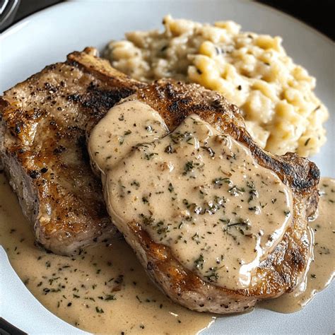 Best Creamy Herbed Pork Chops for Dinner | Delectable Meal