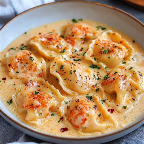 Lobster ravioli with lemon cream sauce – Artofit