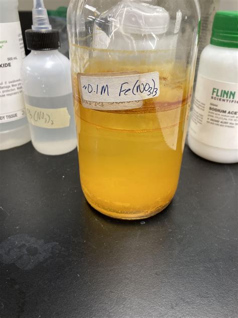 Sediment in my iron (III) nitrate : r/chemistry