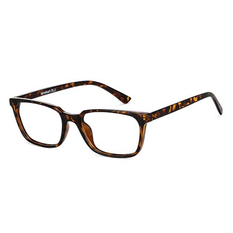 Buy Blue Block Screen Glasses: Tortoise Full Rim Rectangle Lenskart BLU ...