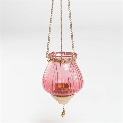 Buy Bleam Glass and Iron Hanging T-Light Holder from Home Centre at ...