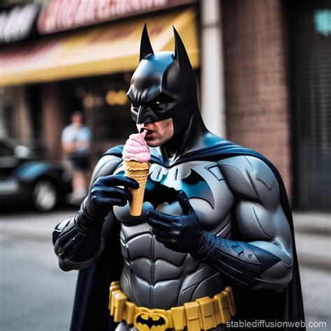 Batman's Sweet Treat | Stable Diffusion Online