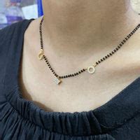 Thumbnail for Simple Gold Plated American Diamond Mangalsutra