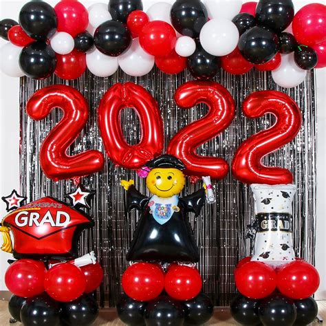 2022 Graduation Party Decorations Red Black India | Ubuy