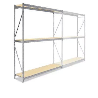 Bulk Storage Rack - Particle Board, 96 x 24 x 120" H-4313 - ULINE
