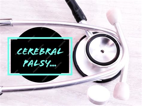 Premium Photo | Cerebral palsy term with stethoscope and drugs. medical conceptual image