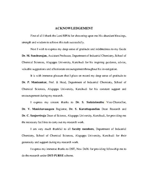 ACKNOWLEDGMENT for Research Work - 04-ACK - Studocu