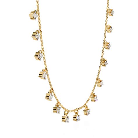 Opalique Round Diamond Necklace | Espira Fine Gems