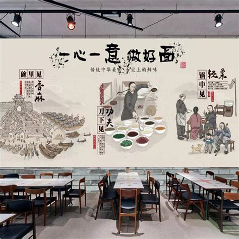 Buy Retro Nostalgic Tooling Wallpaper Noodle Pasta Catering Background ...