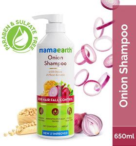 Mamaearth Shampoo for Hair Fall Control & Hair Growth with Onion ...