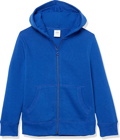 Amazon Essentials Boys' Fleece Zip-Up Hoodie Sweatshirts, Blue, 2T ...