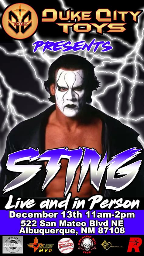 Meet the Wrestling Icon Sting, 522 San Mateo Blvd NE, Albuquerque, NM ...