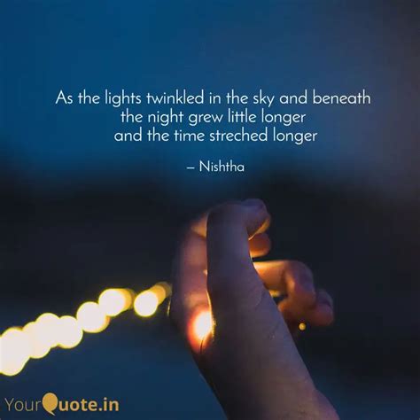 As the lights twinkled in... | Quotes & Writings by Nishtha Jain ...
