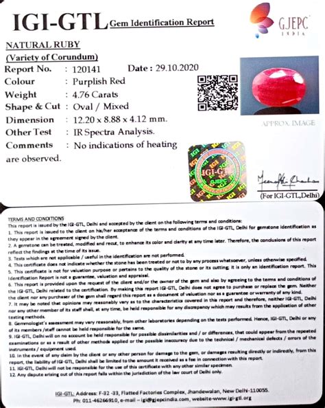 5.28 Ratti Natural Neo Burma Ruby with Govt. Lab Certificate-(5661 ...