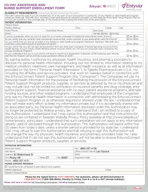 Entyvioconnect Enrollment Form - Fill Online, Printable, Fillable ...