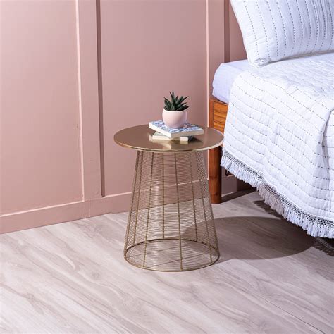 Premium Metal Mesh Side Table – Nestroots