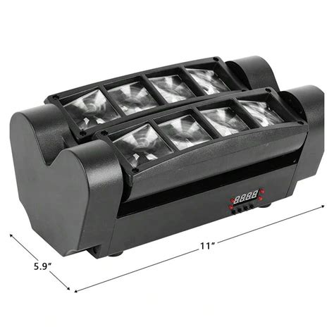 8 LED Spider Moving Head Light RGBW Beam Stage Lights, Dj Rave Light ...