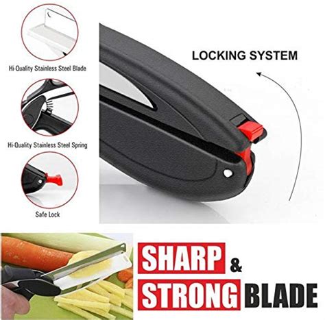 2 in 1 Smart Clever Cutter Kitchen Knife Food Chopper and in Built Min ...