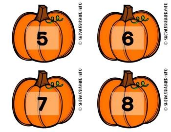 Pumpkin Number Fluency Cards | Spanish | 1-10 by The Unconventional ...