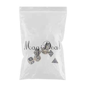 THE STYLE SUTRA D4 D6 D8 D10 D12 D20 Zinc Alloy Polyhedral Dice for D&D ...