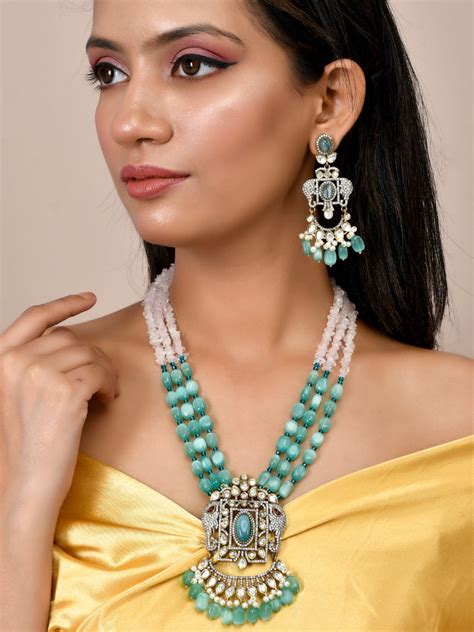 Kundan Set - Buy Kundan Jewellery Set Online in India – Silvermerc Designs